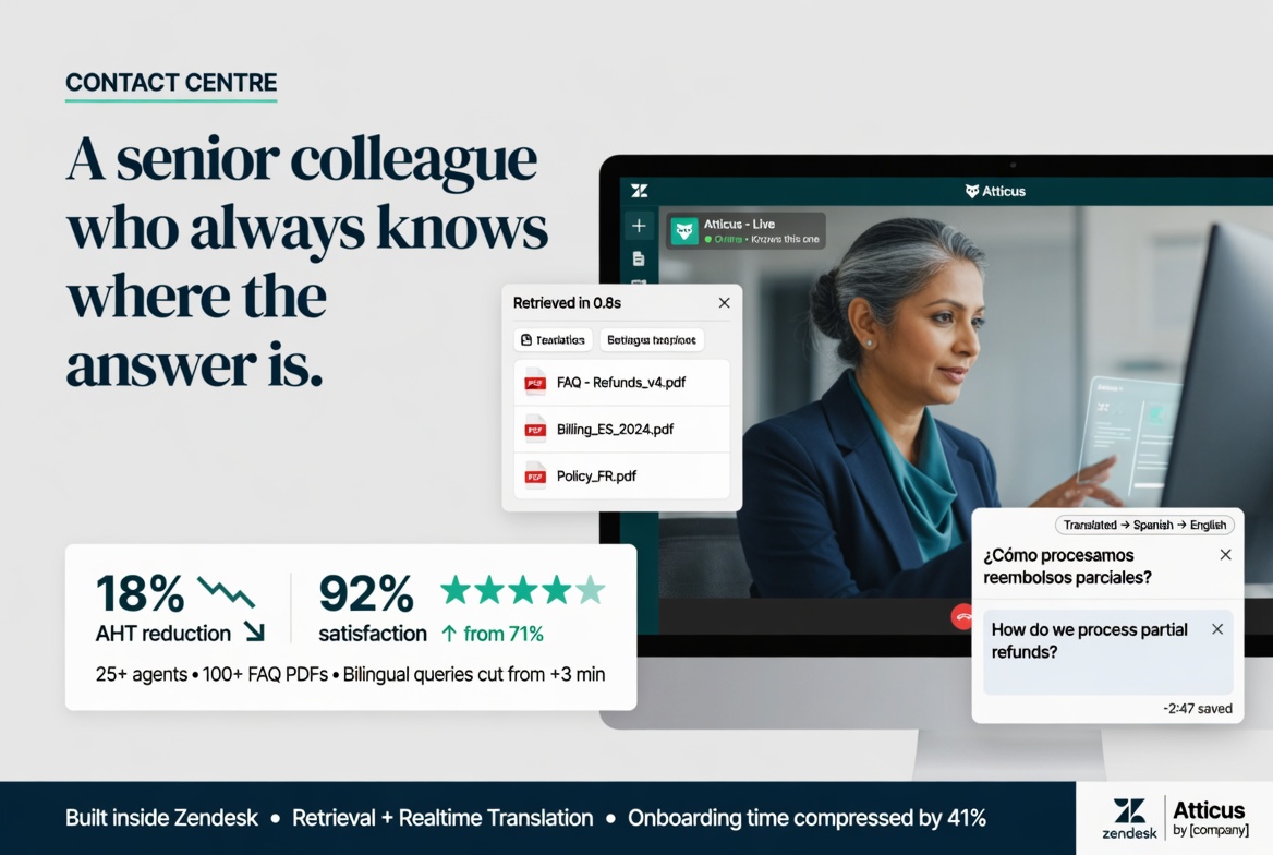 Bilingual contact centre operations